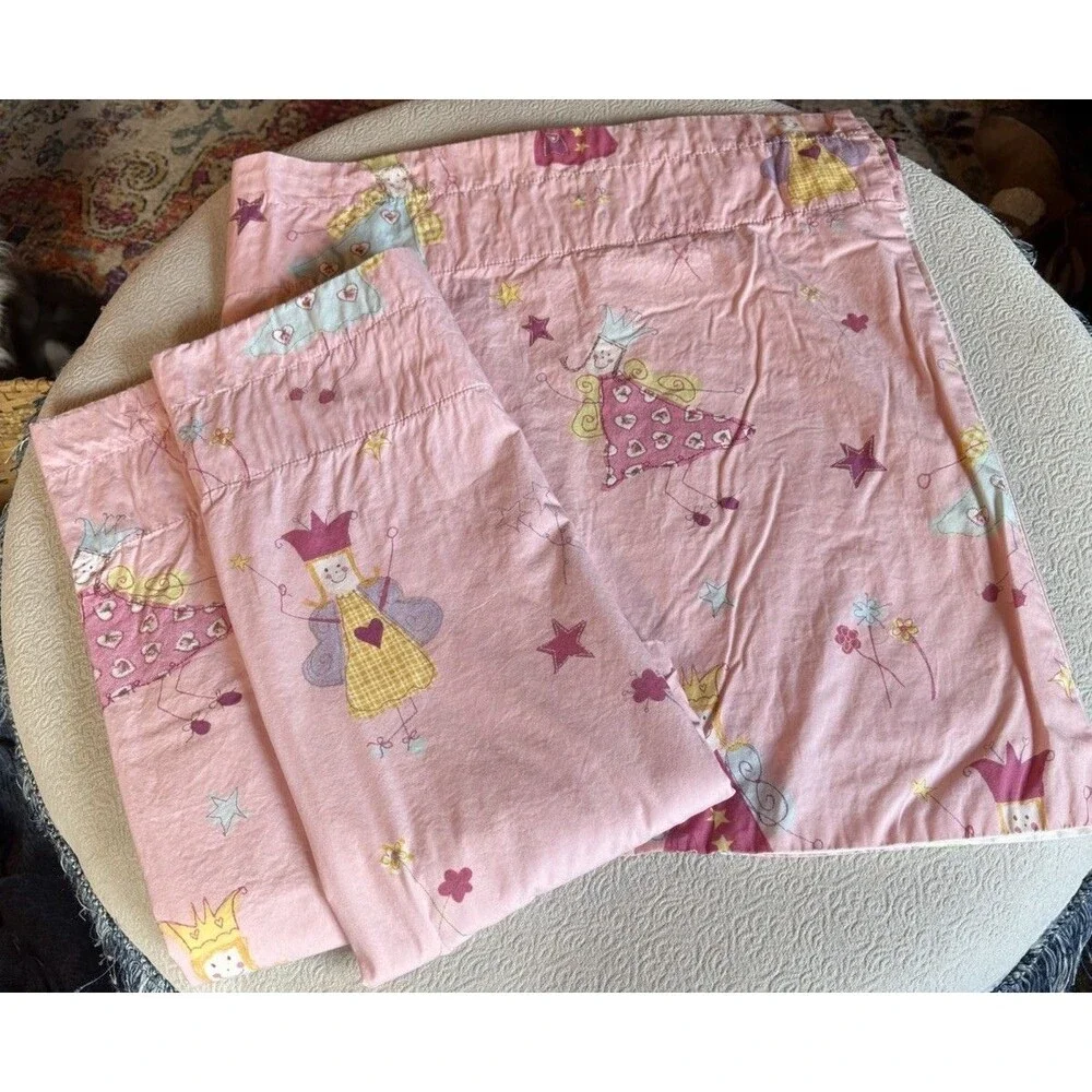 Set Of 2 Laura Ashley Pink Fairies Valances 18